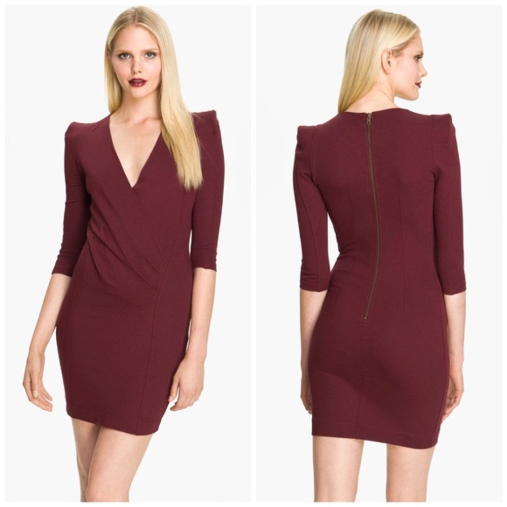 French Connection Deep V Dress